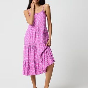 JCrew Factory strappy tiered midi dress size 2